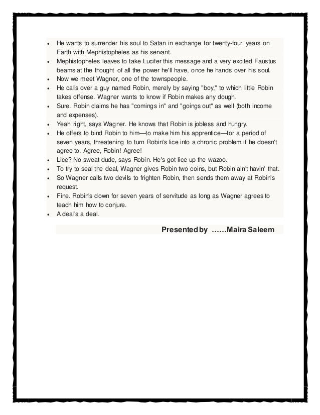 Doctor faustus act 1