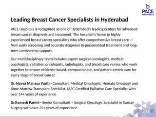 Best Doctor for Breast Cancer in Hyderabad for Accurate Diagnosis and ...