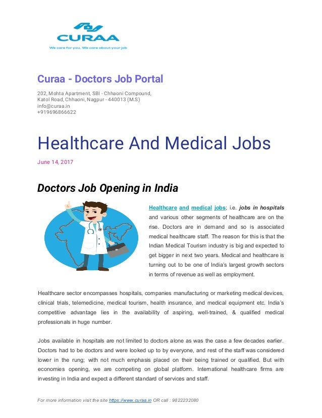Doctor jobs in hospital