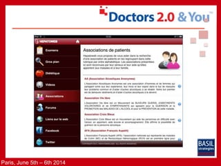 Présentation Appli Ipad Doctor's 2.0 juin 2014