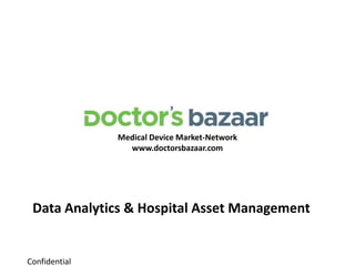 Confidential
Medical Device Market-Network
www.doctorsbazaar.com
Data Analytics & Hospital Asset Management
 