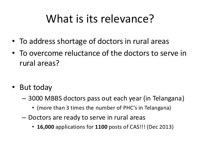 Essay on mandatory rural service for graduating doctors