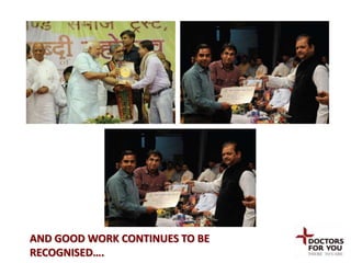 AND GOOD WORK CONTINUES TO BE
RECOGNISED….
 