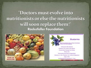 Doctors Must Evolve into Nutritionists or else...