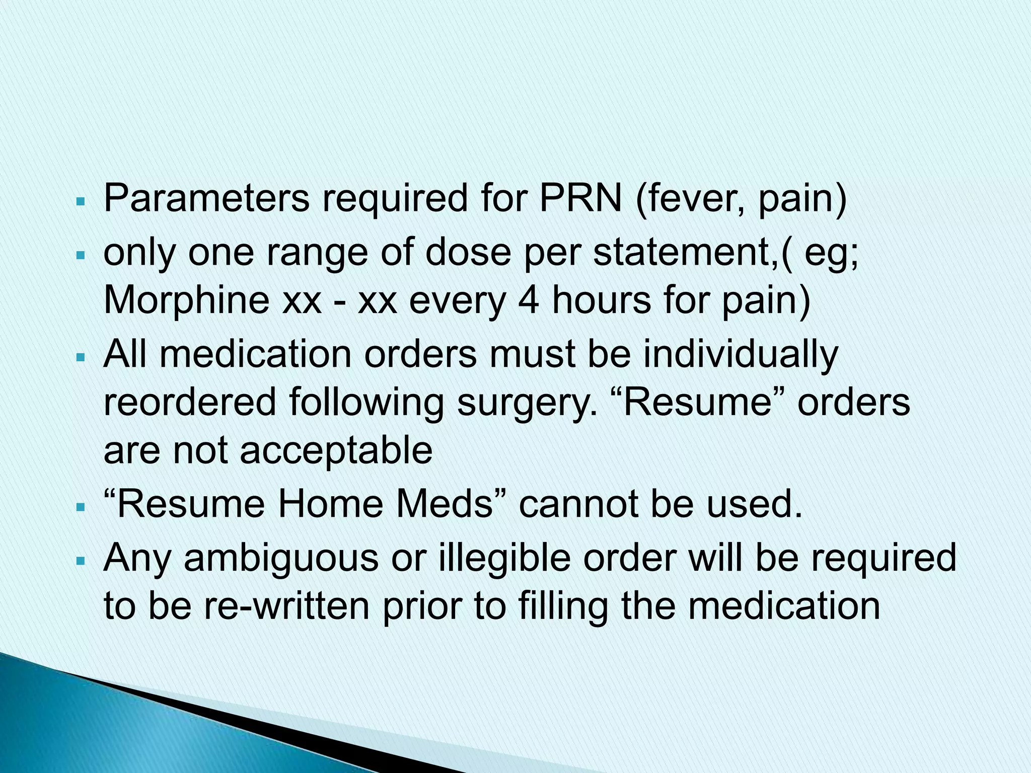 Doctors order sheet | PPTX