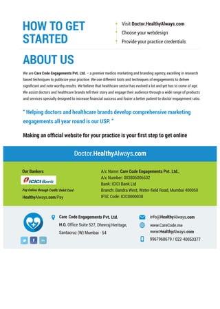 Doctors web site for Rs.4999/-