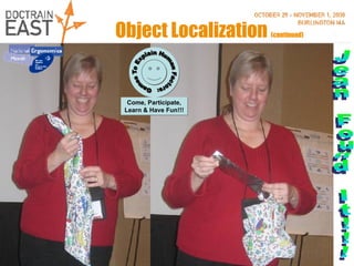 Object Localization  (continued) Jean Found It!!! 