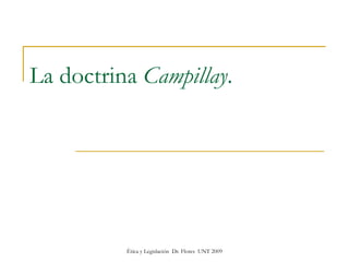 La doctrina  Campillay . 