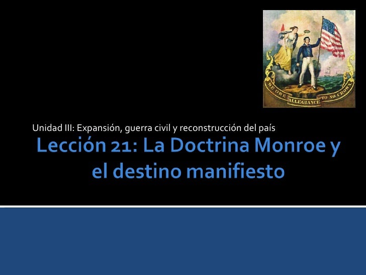 doctrina monroe presentacion power point