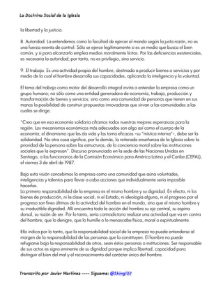 Doctrina social de la iglesia y sus principios | PDF