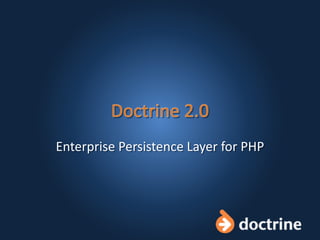 Enterprise Persistence Layer for PHP
 