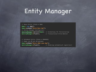 Entity Manager
 