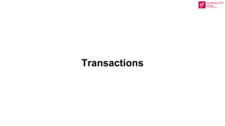Transactions
 
