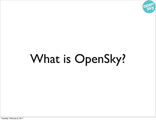 What is OpenSky?



Tuesday, February 8, 2011
 