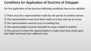 Doctrine of Estoppel under the indian law.pptx