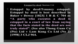 Doctrine of Estoppel under the indian law.pptx