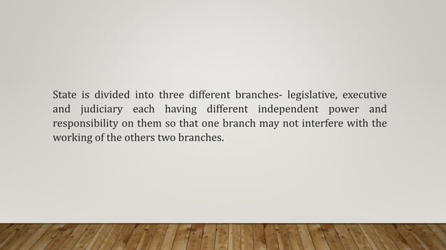Doctrine of separation of power notes.pptx | Law
