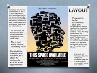 Documentary Advertisement | PPTX