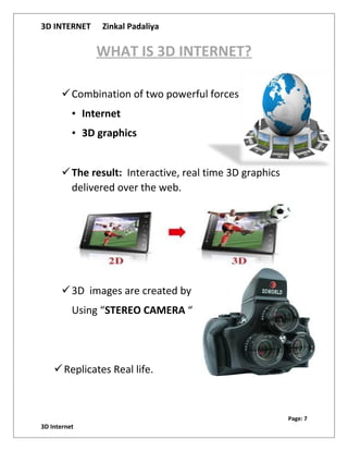 Documenation on 3D internet | DOC