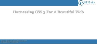 Harnessing CSS3 for a Beautiful Web