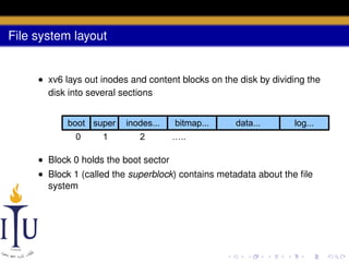 AOS Lab 9: File system -- Of buffers, logs, and blocks | PDF