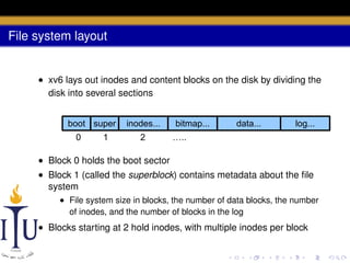 AOS Lab 9: File system -- Of buffers, logs, and blocks | PDF