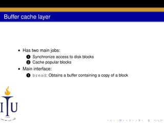 AOS Lab 9: File system -- Of buffers, logs, and blocks | PDF