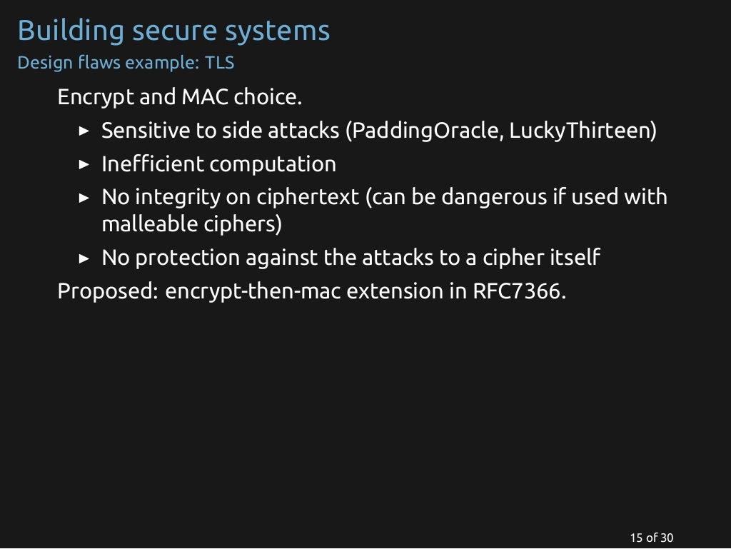 Cryptography and secure systems