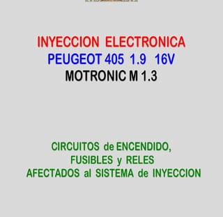 Documento sobre inyeccion Electronica