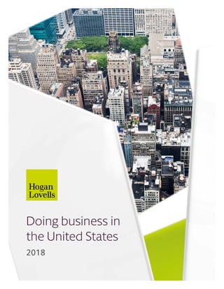 Doing business in
the United States
2018
 
