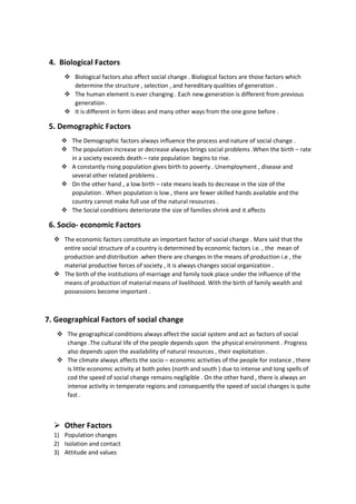 Factors influencing for the social change | PDF