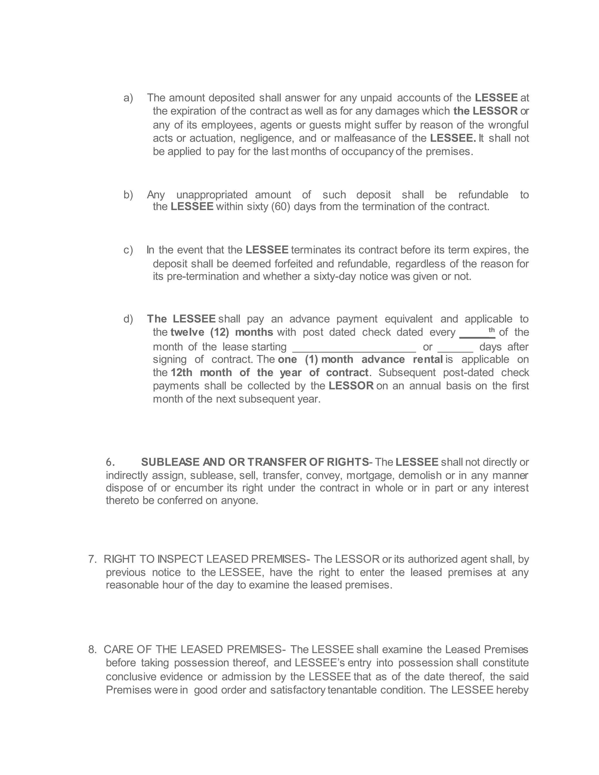 Document test template | DOCX | Real Estate Renting and Leasing | Real ...