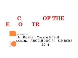 pre se nt ed by:
$$ICOG,
Dr. Rozhan Yassin khalil
ABOG,HDOG,FI S,MBChB
20
 