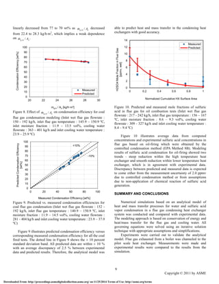 NUMERICAL SIMULATIONS OF HEAT AND MASS TRANSFER IN CONDENSING HEAT ...