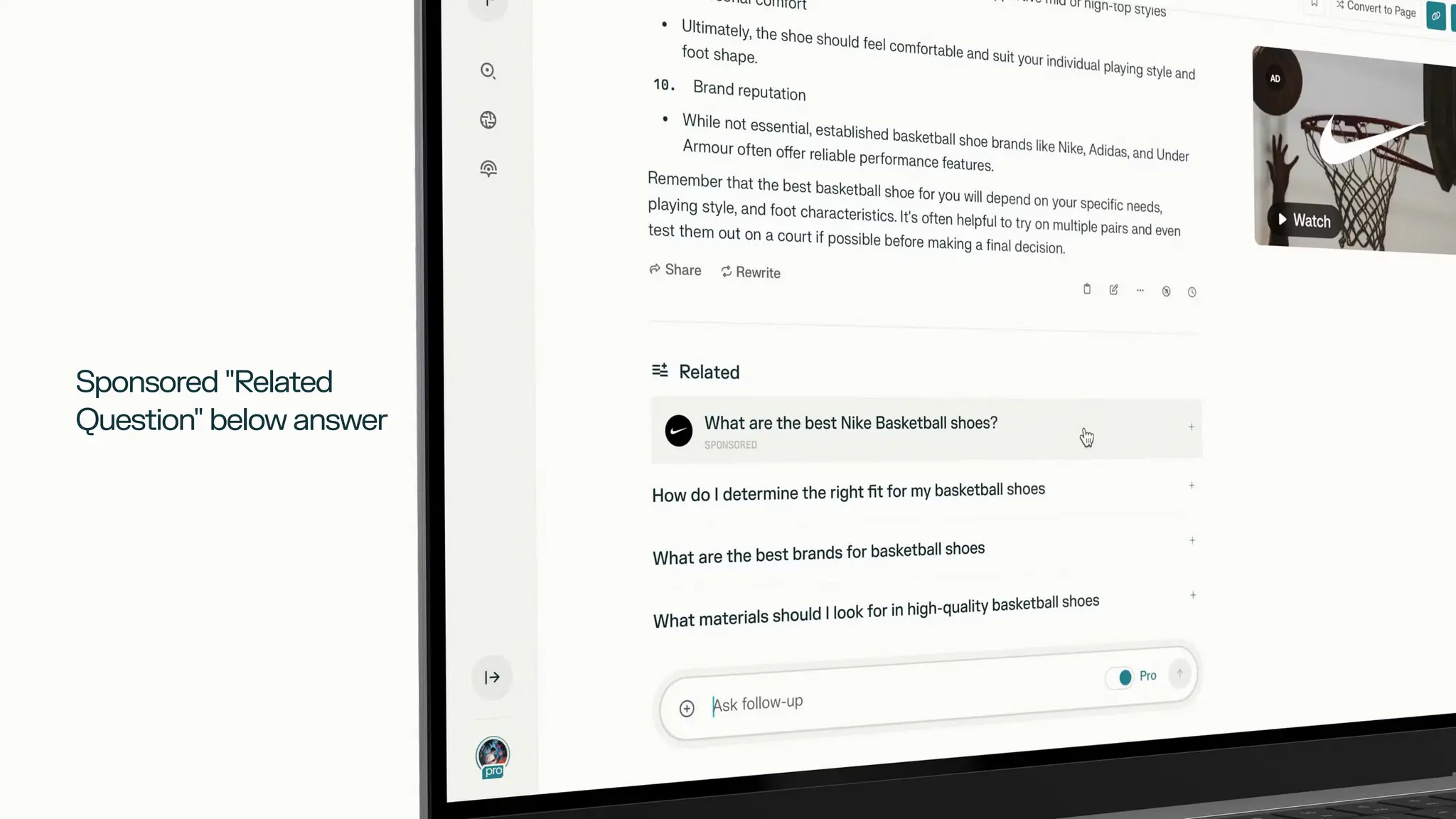 Sponsored "Related
Question" below answer
 