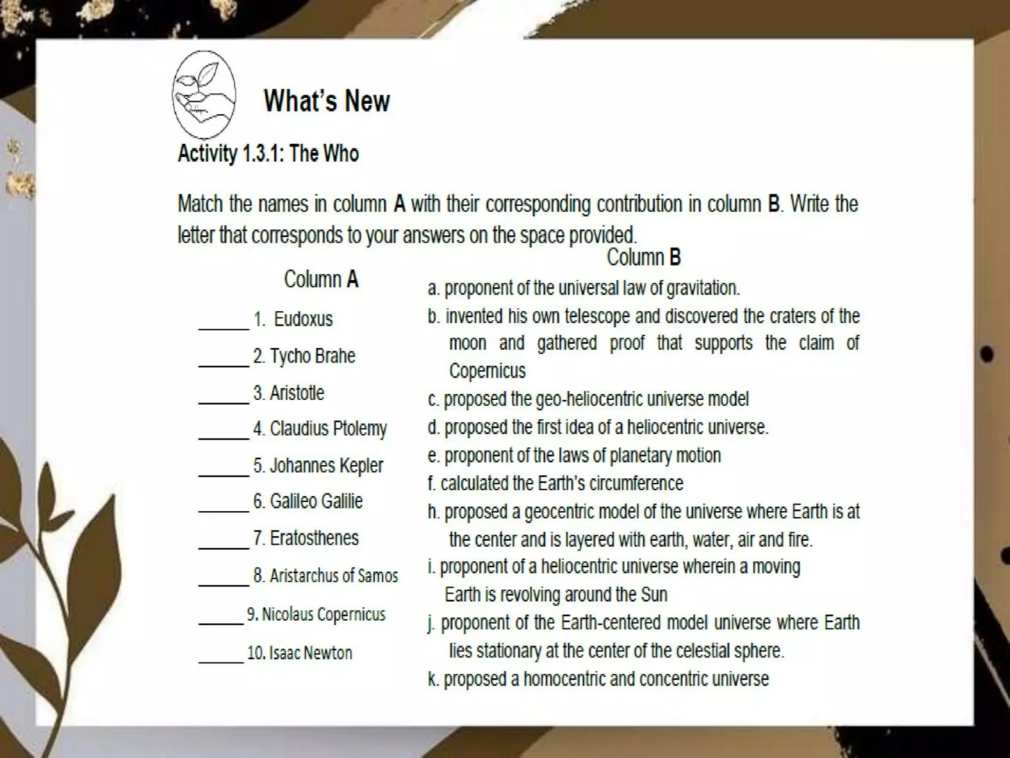 document.powerpoint presentation in Physical