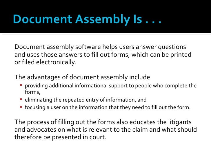 Document Assembly: How To Get Started
