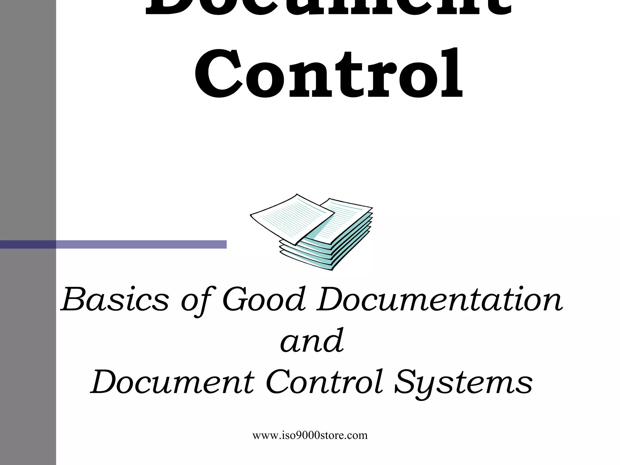 Document Control | PPT | Desktop Publishing | Computer Software and ...