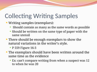 Document-Examination. Forensic science ppt | PPT