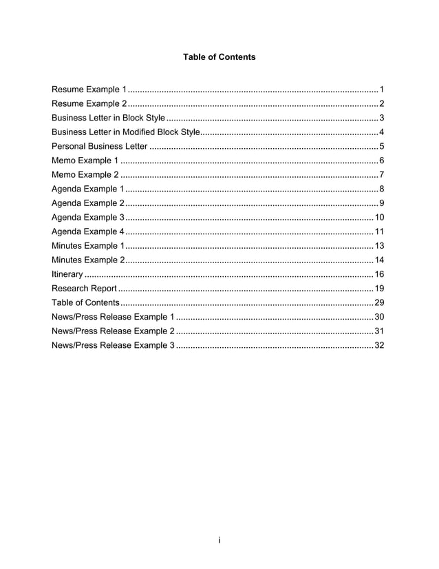 Document examples | PDF