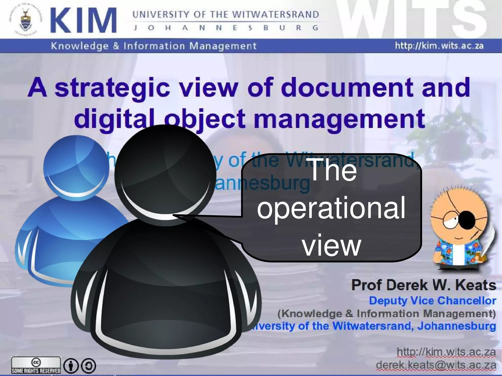 The operational view 