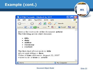 Document Object Model | PPT
