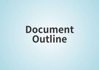 지성봉 - HTML5 Document Outline [WSConf.Seoul.2017. Vol.2]