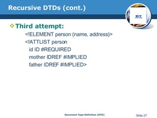 Document Type Definition | PPT