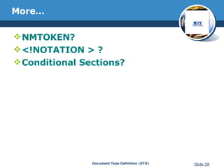 Document Type Definition | PPT