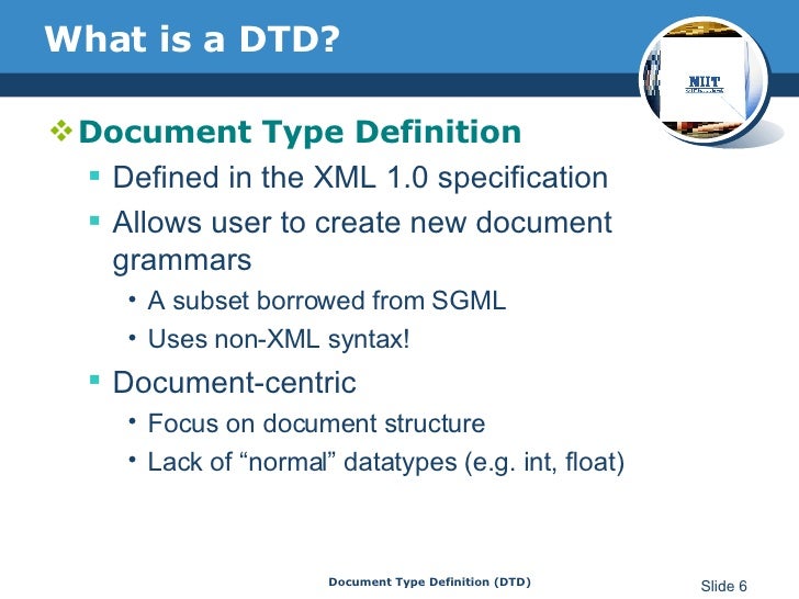 Document type definition