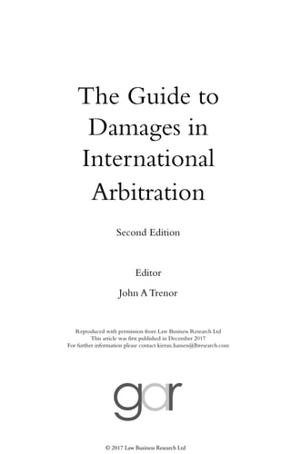 The Guide to Damages in International Arbitration | PDF