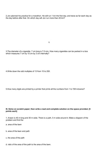 Grade 4 MTAP Reviewer | PDF