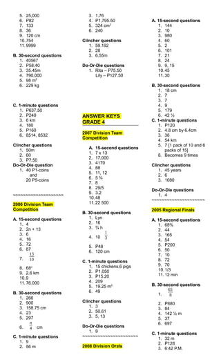 Grade 4 MTAP Reviewer | PDF