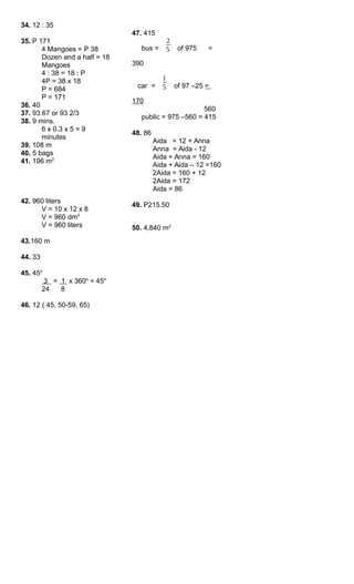 Grade 4 MTAP Reviewer | PDF